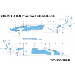 F-4 Phantom II - Popisky 1/48 - 248020