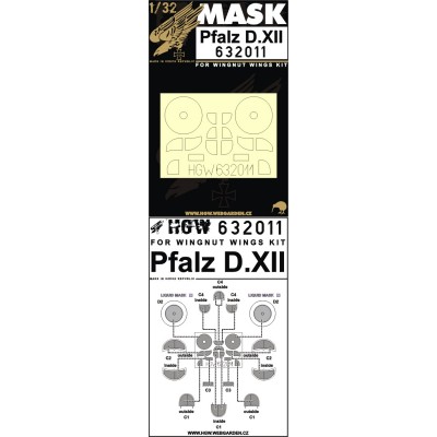 Pfalz D.XII - Masky 1/32 - 632011