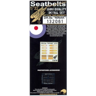 DH.9a Ninak - Seatbelts 1:32 - 132061