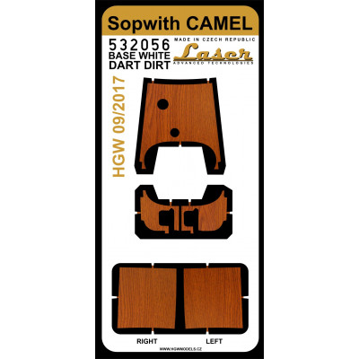 Sopwith Camel  - DARK WOOD - Decal 1/32 - 532056