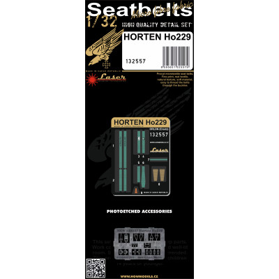 Horten Ho 229 - Orlon (Ersatz) Seatbelts 1/32 - 132557