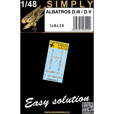 Albatros D.III / D.V - Seatbelts 1/48 - 148429
