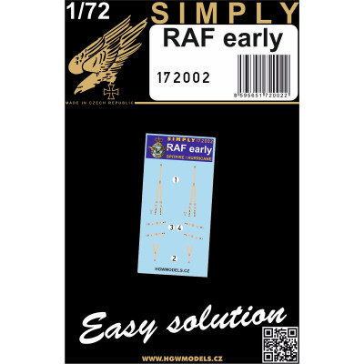 RAF early - Pásy 1/72 - 172002