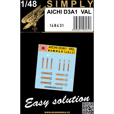 Aichi D3A1 Val - Seatbelts 1/48 - 148431