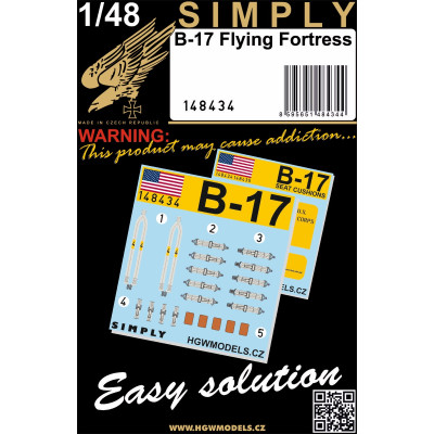 B-17 Flying Fortress - Seatbelts 1/48 - 148434