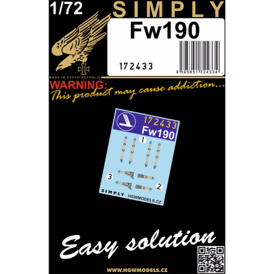 Focke Wulf Fw190 - Seatbelts 1/72 - 172433