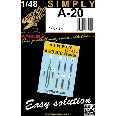 A-20 - Seatbelts 1/48 - 148424