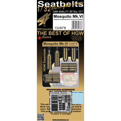 Mosquito Mk.VI - Seatbelts 1/32 - 132676