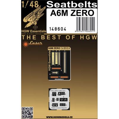 A6M ZERO - Seatbelts 1/48 - 148604