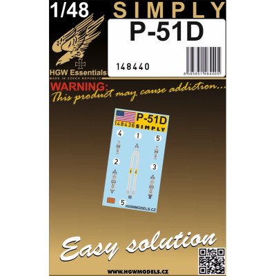 P-51D Mustang - Seatbelts 1/48 - 148440