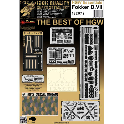 Fokker D.VII - Super Detail Set 1:32 - 132679
