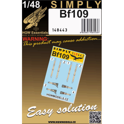 Bf109 - Seatbelts 1/48 - 148443