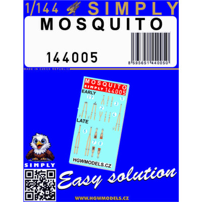 MOSQUITO - Seatbelts 1/144 - 144005