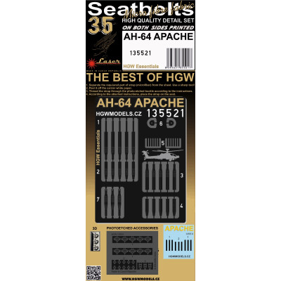AH-64 Apache - Pásy + Doplňky 1/35 - 135521